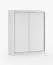 1,6 Meter breiter Kleiderschrank / Schiebetürenschrank | Weiß | Galtee 03 | 160 x 61 x 200 cm | 2 Türen | 6 Fächer | großes Volumen