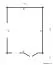 Gartenhaus Schatzbichl 02 inkl. Fußboden - 70 mm Blockbohlenhaus, Grundfläche: 18,2 m², Satteldach
