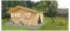 Gartenhaus SA15 - 44 mm Blockbohlenhaus, Grundfläche: 17,80 m², Satteldach