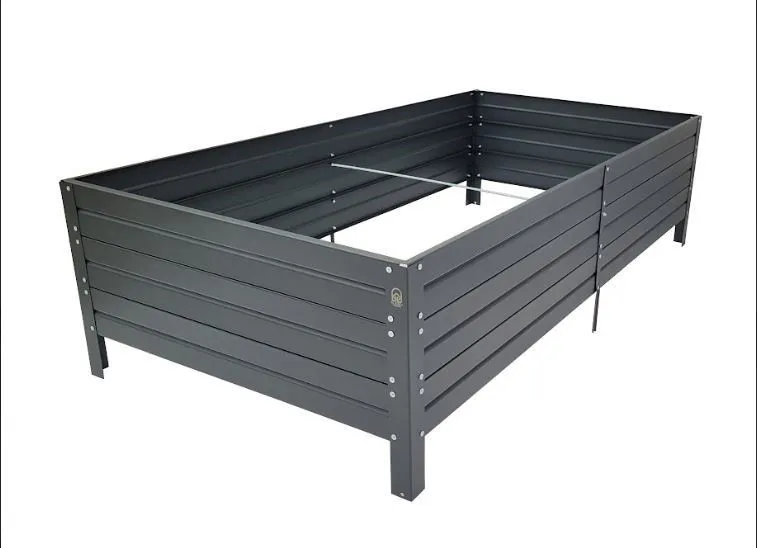 Hochbeet 01, Farbe: Graphit - Abmessungen: 150 x 75 cm (L x B)