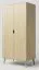 Drehtürenschrank / Kleiderschrank Kiefer massiv natur Aurornis 03 - Abmessungen: 200 x 96 x 60 cm (H x B x T)