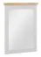 Spiegel Cuenca 11, Farbe: Eiche / Weiß - Abmessungen: 103 x 80 x 6 cm (H x B x T)