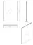 Garderobe - Set D Banat, 5-teilig, ABS-Kantenschutz, ein Garderobenschrank mit Spiegel, eine Kommode, ein Spiegel, ein Schuhschrank, eine Garderobe mit vier Haken