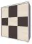 Schiebetürenschrank / Kleiderschrank Rabaul 37, Farbe: Sonoma Eiche hell / Sonoma Eiche dunkel - Abmessungen: 210 x 150 x 60 cm (H x B x T)