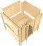 Sauna "Solveig" SET mit bronzierter Tür - Farbe: Natur, Ofen BIO 9 kW - 236 x 184 x 209 cm (B x T x H)