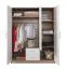 Kleiderschrank im schlichten Design Hannut 20, Farbe: Eiche Artisan - Abmessungen: 190 x 150 x 56 cm (H x B x T)