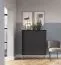 Wohnzimmer Komplett - Set N Worthing, 4-teilig, Farbe: Schwarz / Gold