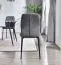 Stuhl Maridi 243, Farbe: Dunkelgrau - Abmessungen: 92 x 47 x 56 cm (H x B x T)