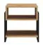 Nachtkommode Trezevant 01, Farbe: Eiche Artisan / Schwarz - Abmessungen: 46 x 42 x 35 cm (H x B x T)