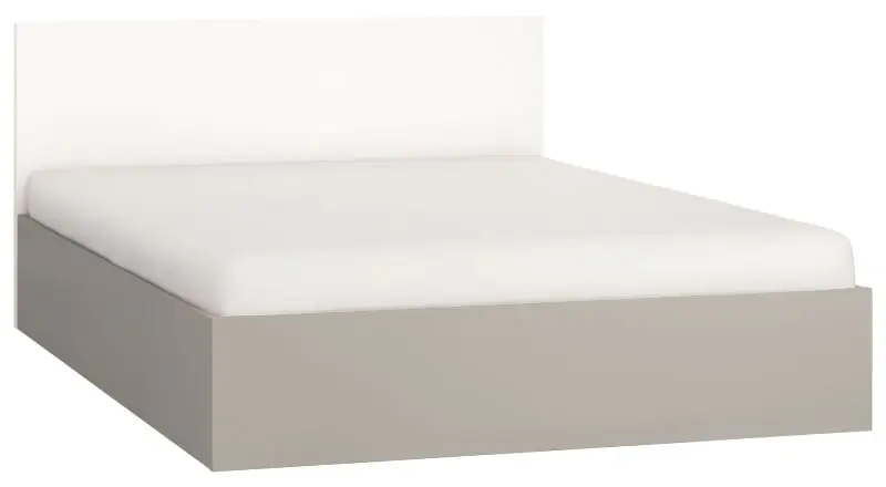 Doppelbett Bellaco 24 inkl. Lattenrost, Farbe: Grau / Weiß - Liegefläche: 140 x 200 cm (B x L)