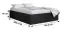 Bett mit modernen Design Dufourspitze 07, Farbe: Weiß - Liegefläche: 140 x 200 cm (B x L)