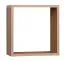 Hängeregal / Wandregal Valbom 12, Farbe: Eiche Riviera - Abmessungen: 42 x 42 x 22 cm (H x B x T)