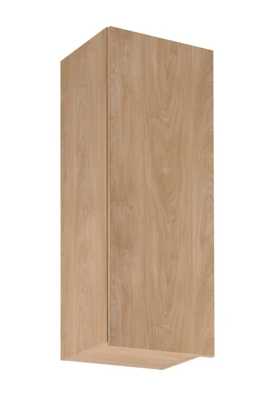 Küchenhängeschrank | 1 Drehtür | Farbe: Eiche Puccini | Soft-Close Funktion | 3 Fächer | 40 x 32 x 100 cm | schmal | Türanschlag: Rechts
