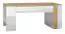 Couchtisch Tullahoma 10, Farbe: Eiche / Weiß Glanz - Abmessungen: 109 x 60 x 48 cm (B x T x H)