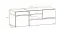 Elegante Wohnwand Stura 01, Farbe: Weiß Hochglanz / Grau - Abmessungen: 195 x 330 x 50 cm (H x B x T), mit sieben Türen