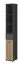 Schmale Garderobe Ringerike 01, Farbe: Antharzit / Eiche Artisan - Abmessungen: 203 x 90 x 32 cm (H x B x T), mit genügend Stauraum