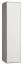 Drehtürenschrank / Kleiderschrank Bellaco 16, Farbe: Grau / Weiß - Abmessungen: 187 x 47 x 57 cm (H x B x T)