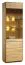 Vitrine Fazenda 03, Farbe: Natur, Eiche teilmassiv – 199 x 61 x 41 cm (H x B x T)