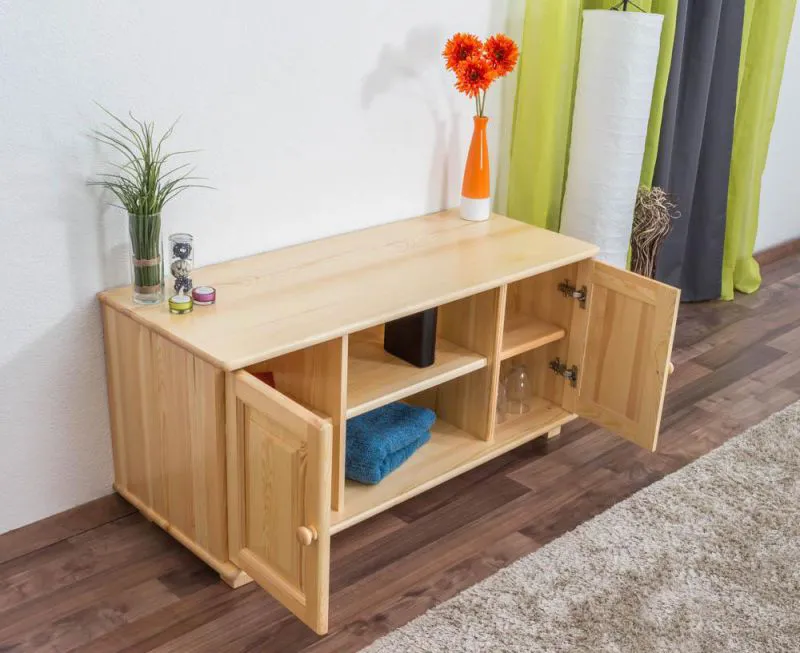 TV-Unterteil Massivholz Farbe: Natur 55x118x47 cm Abbildung