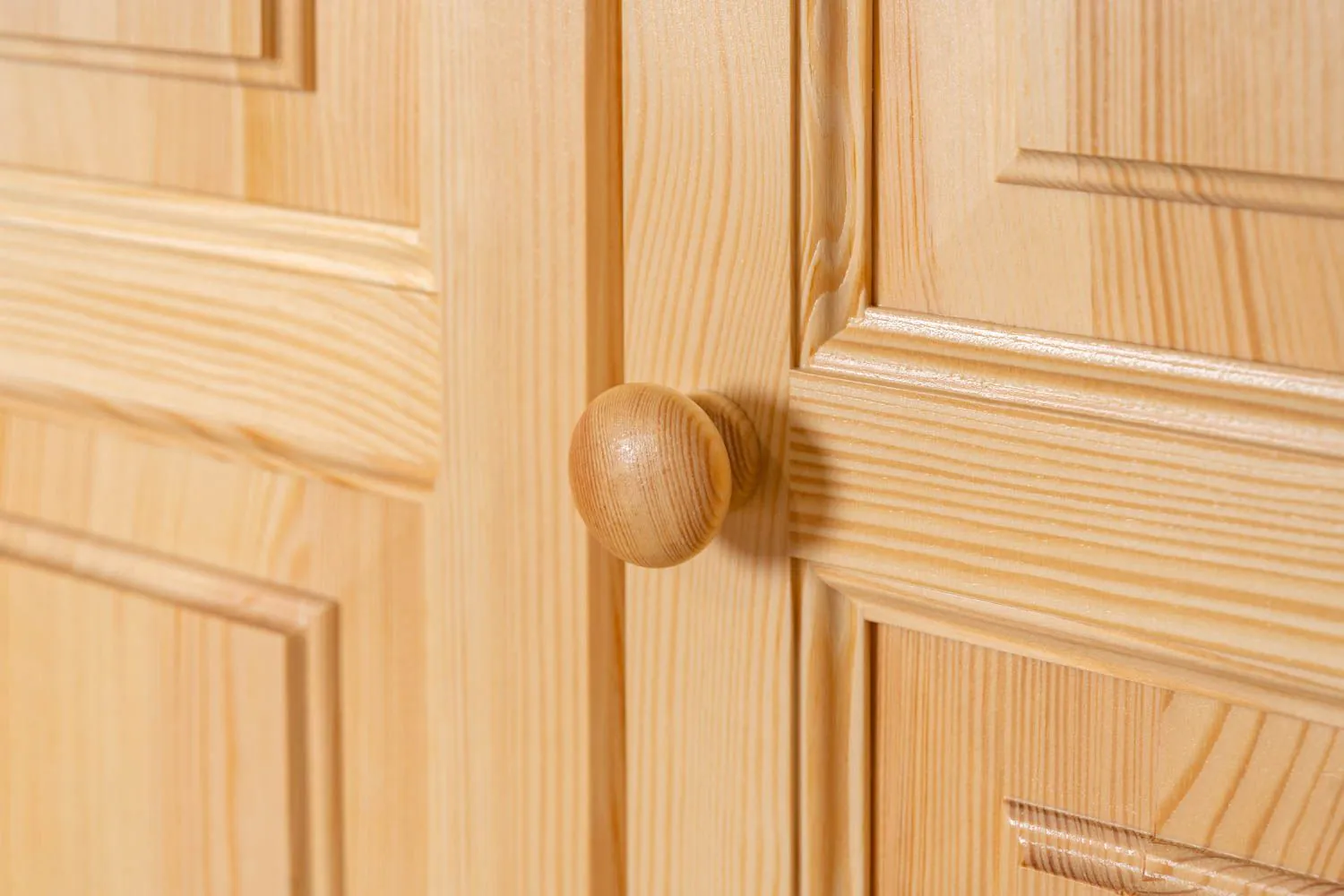 Massivholz-Schrank, Farbe: Natur 190x120x60 cm, Türen Anzahl 3
