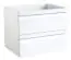 Waschtischunterschrank Bikaner 02, Farbe: Weiß glänzend – 50 x 59 x 45 cm (H x B x T)
