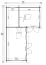 Ferienhaus F49 mit 3 Räumen & Fußboden | 28,6 m² | 44 mm Blockbohlen | Naturbelassen | Fenster 2-Hand-Dreh-Kippsystematik