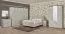 Kommode Sabadell 20, Farbe: Eiche / Beige Hochglanz - 87 x 90 x 48 cm (H x B x T)