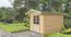 Gartenhaus L5 - 34 mm Blockbohlenhaus, Grundfläche: 5,90 m², Satteldach