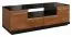 TV-Unterschrank teilmassiv Farbe: Walnuss / Schwarz 42x122x51 cm Abbildung