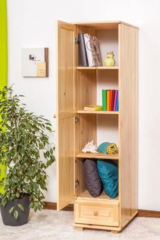 Flurschrank Kiefer, Farbe: Natur 190x47x60 cm Abbildung