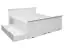 Schublade für Bett Gyronde, Kiefer massiv Vollholz, weiß lackiert - 26 x 149 x 63 cm (H x B x T)