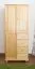 Kleiderschrank Holz natur 009 - Abmessung 190 x 80 x 60 cm (H x B x T)