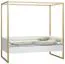 Kinderbett / Jugendbett Minnea 31, Farbe: Weiß / Eiche - Liegefläche: 90 x 200 cm (B x L)