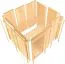 Sauna "Soley" mit bronzierter Tür - Farbe: Natur - 196 x 196 x 198 cm (B x T x H)