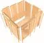 Sauna Martina 07, 68 mm Wandstärke - 196 x 170 x 198 cm (B x T x H)