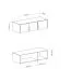 Schrankaufsatz Hannut 27, Farbe: Eiche Artisan - Abmessungen: 40 x 150 x 56 cm (H x B x T)