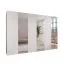 Kleiderschrank | 3 Spiegeltüren | 3 Fächer | Farbe: Weiß | 3 Kleiderstangen | Griffe: Kaschmir | Maße: 300 x 52 x 202 cm | Soft-Close-Funktion