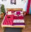 Bett Kernbuche massiv 180 x 200 cm geölt Abbildung
