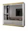 Schiebetürenschrank / Kleiderschrank im eleganten Design Bernina 49, mit Spiegeltüren, Weiß Matt, Maße: 200 x 200 x 62 cm, Führungen aus Aluminium