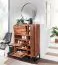 Schuhschrank aus Sheesham Massivholz, Farbe: Sheesham - Abmessungen: 120 x 88 x 40 cm (H x B x T)