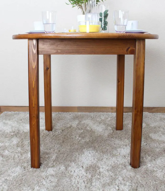 Kiefertisch 90 x 90 cm Abbildung