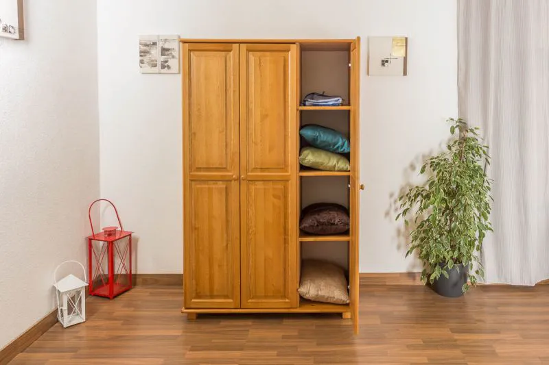 Kiefer Kleiderschrank 120 cm Breite