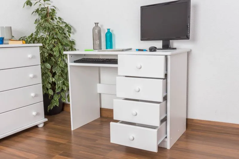 Kinderschreibtisch weiß Holz