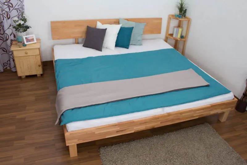 Kernbuche Futonbett 200 x 200 cm geölt Abbildung