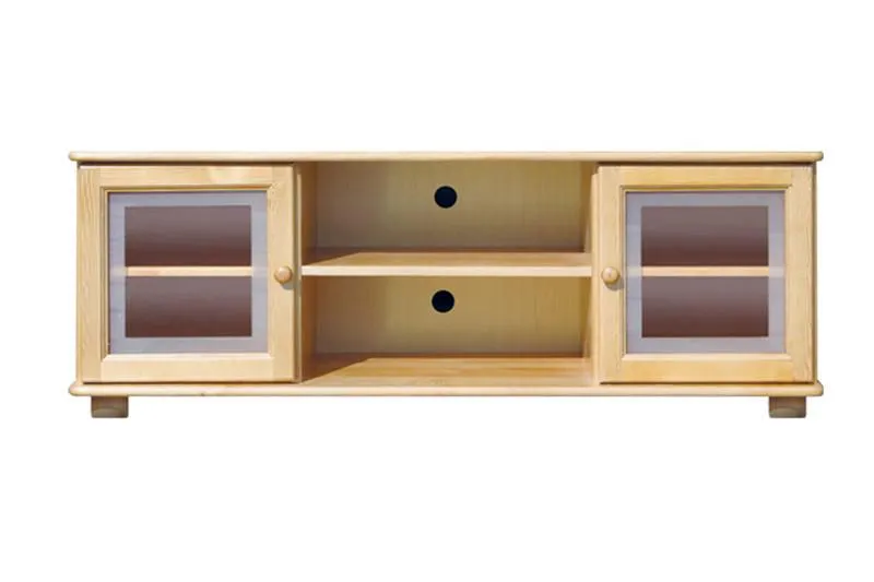 TV-Element Massivholz Farbe: Natur 55x136x47 cm Abbildung