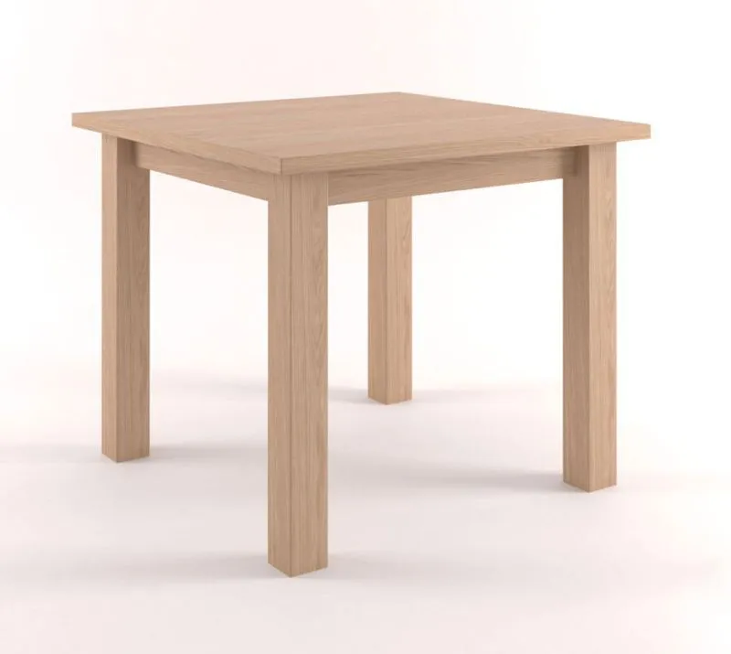 Massivholz Esstisch 60x60 cm Eiche, Farbe: Natur Abbildung