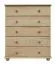 Kommode Kiefer massiv Vollholz natur Junco  136 - Abmessung: 100 x 80 x 42 cm (H x B x T)
