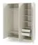 3-türiger Kleiderschrank | Farbe: Kaschmir |mit 2 Schubladen | 1 Kleiderstange | 150 x 61 x 210 cm | 6 Einlegeböden | ABS-Kanten | Edegem 02
