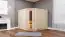 Sauna "Samu" SET mit Energiespartür - Farbe: Natur, Ofen externe Steuerung easy 9 kW - 231 x 196 x 198 cm (B x T x H)