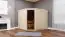 Sauna "Samu" SET mit graphitfarbener Tür - Farbe: Natur, Ofen externe Steuerung easy 9 kW - 231 x 196 x 198 cm (B x T x H)